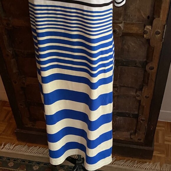 Marni x Uniqlo  Striped Midi Tee T shirt cotton Border Dress - Picture 6 of 16